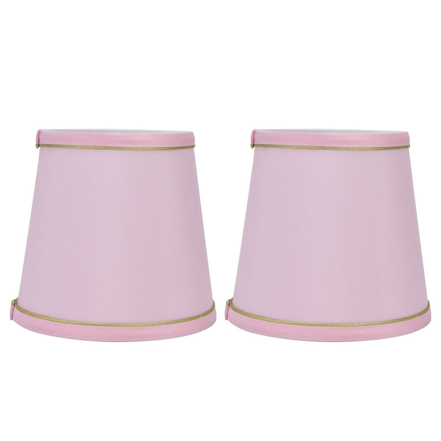 2PCS European Style E14 Lamp Shade Pink Lampshade for Chandelier Table Wall Lamps Home Decoration