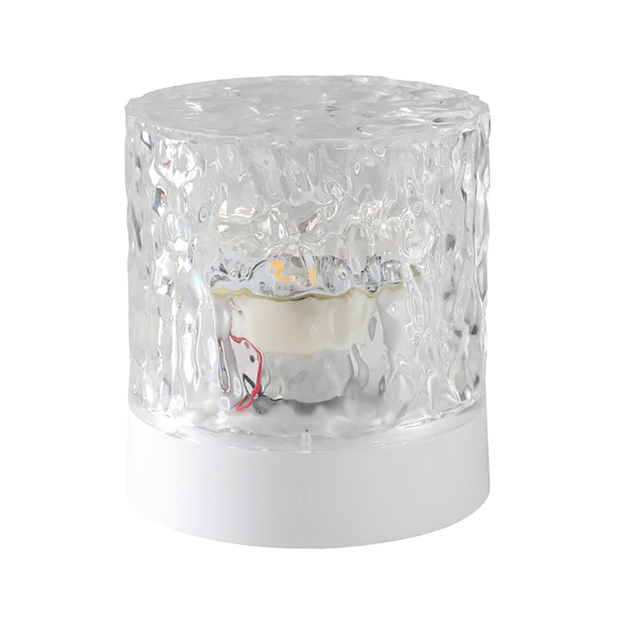 Water Ripple Night Light 360 Degree Dynamic Romantic LED Atmosphere Table Lamp for Living Room Bedroom Homochromy Plugged in and Not Rotating