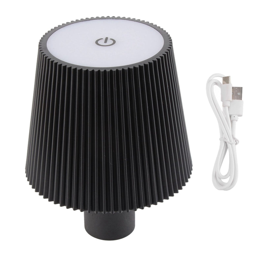 Wine Bottle LED Lamp Cordless Waterproof Table Lamp 2000mAh Rechargeable Night Light for Outdoors Bars Restaurant Black