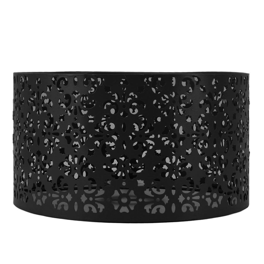 Desk Lampshade Hollow Out Iron Exquisite Decorative Lamp Shade for E27 E14 Floor Lamps Chandeliers Black
