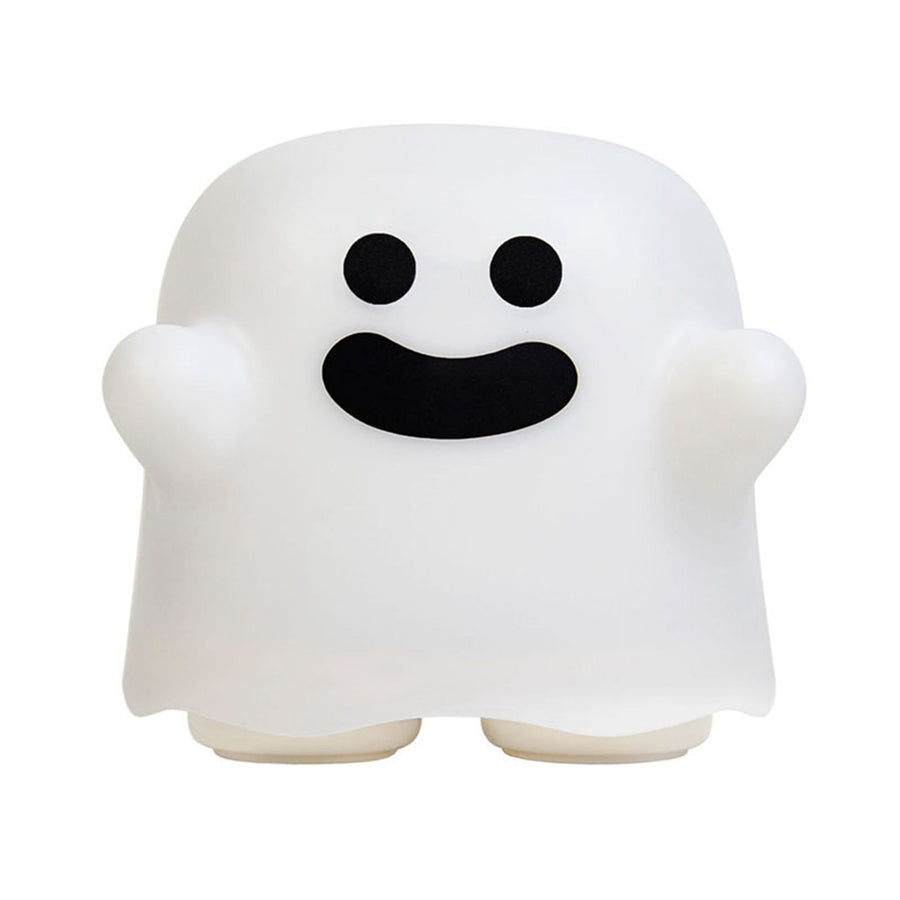 Cute Ghost Night Light Stepless Dimming USB Rechargeable Mini Kids Bedside Lamp Table Decoration for Nursery Bedroom Dorm Smile