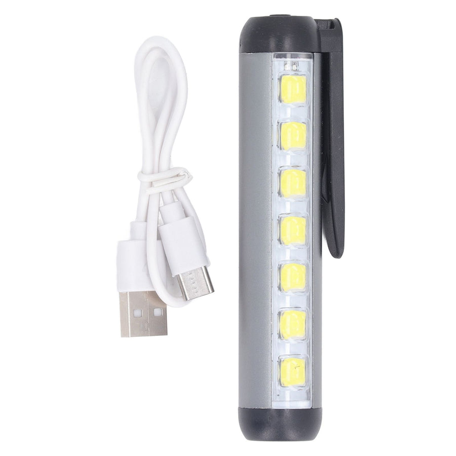 LED Pen Light Aluminum Alloy Portable USB Rechargeable Pocket Dual Beam Penlight Mini Handheld Light for Nurses Students Medical Doctors