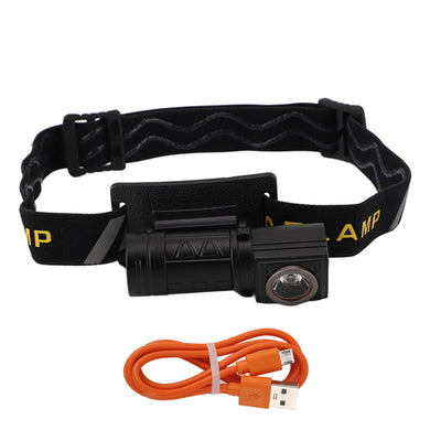 Outdoor Headlight Elastic Band Waterproof Highlight Mini Portable 550lm Headlamp Flashlight for Hiking Fishing White