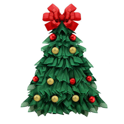 Christmas Wreath Handmade Xmas Tree Wreath Holiday Farmhouse Ornament Wreaths Decorations for Home Front Door Window