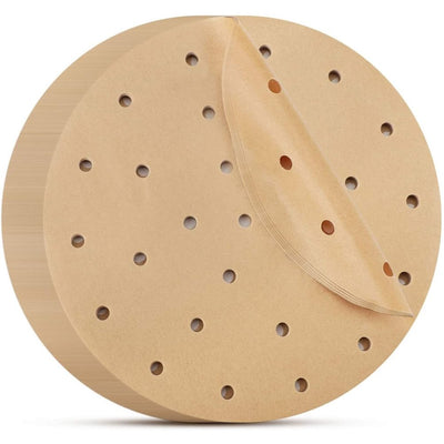 Fryer Liners Waterproof Fryer Filter Paper Fryer Round Perforated Parchment Paper for Fryer