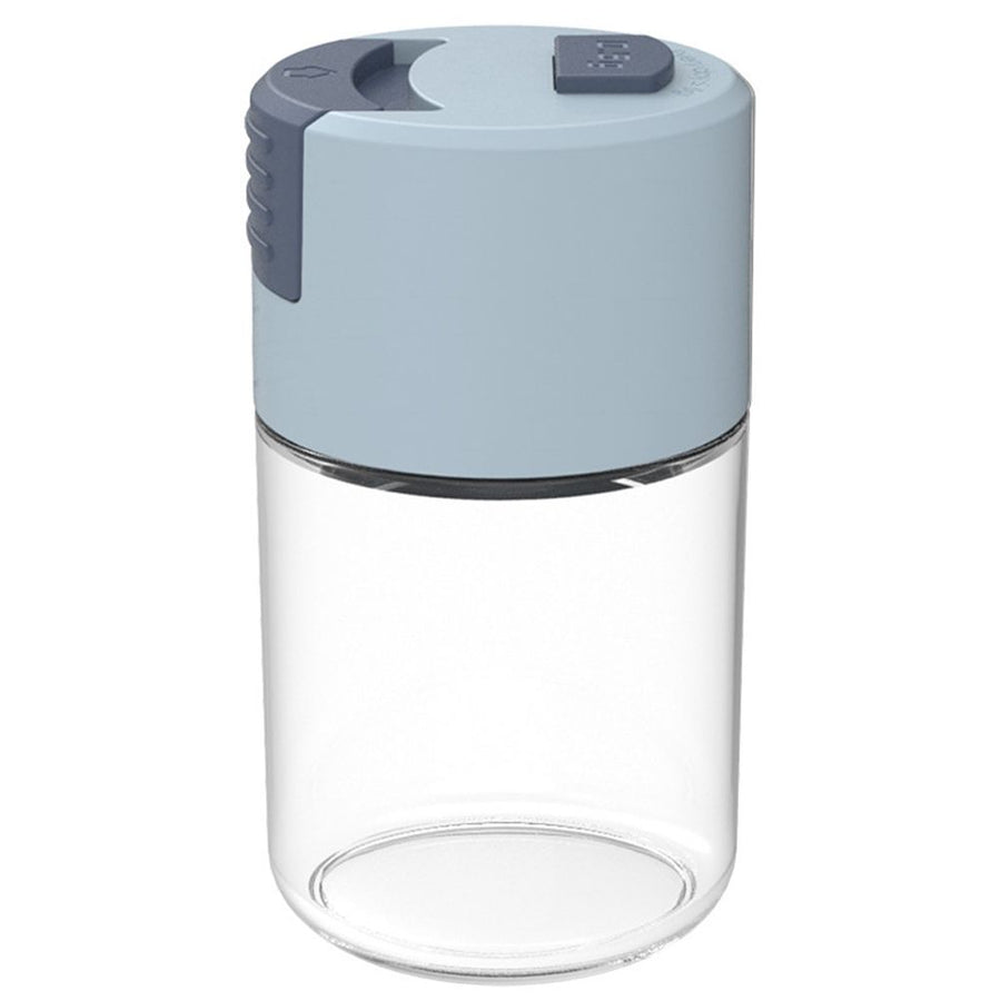 Push Type Salt Shaker Spice Jars with Lid Sealed Dust Proof Seasoning Jar Glass Bottle Kitchen Cooking Tools