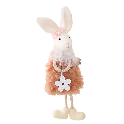 Cute Easter Hanging Bunny Ornaments Easter Bunny Figurine Decorations for Hanging on Trees Windows Easter Decor