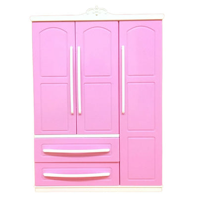 Doll Closet Clothing Organizer Mini Princess Furniture Wardrobe Ornaments Doll House Closet Toy Accessories