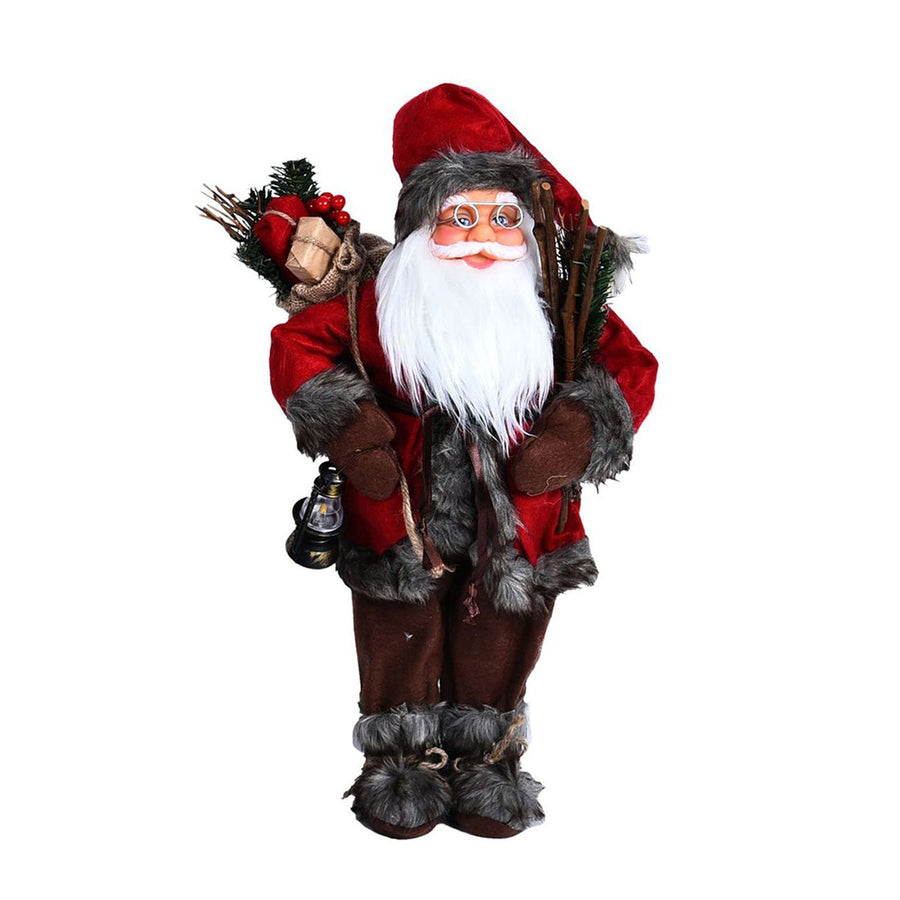 Christmas Decorations Santa Action Figure Take Stick Doll