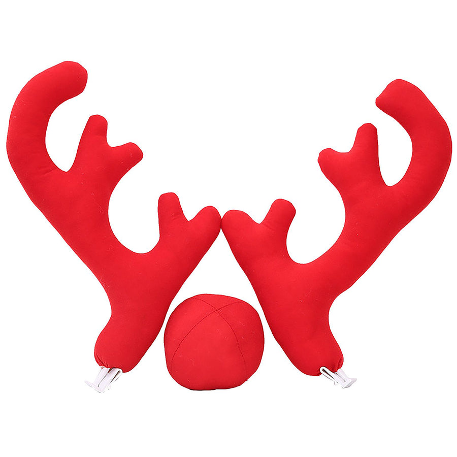 Reindeer Antlers Kit For Car Festive Christmas Car Decorations