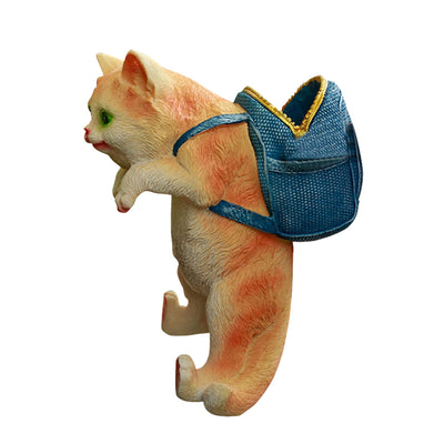 Patio Garden Flower Pots Fish Tank Cat Hanging Ornaments Cute Cartoon Backpack Cat Pendant