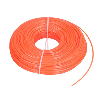 100m Trimmer Cord 2.4mm Square Nylon Cord Gasoline Brush Cutter Cord Replacement Part