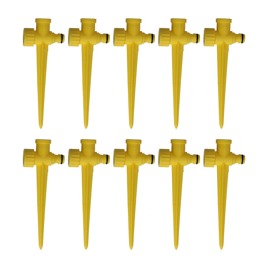 Lawn Sprinkler Spike 10PCS 1/2inch Female Thread Interface Plastic Garden Irrigation System Connector