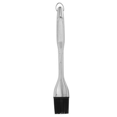 Silicone Brush Stainless Steel Handle High Temperature Resistant Kitchen Baking Barbecue Sauce Oil BrushStraight Handle Black