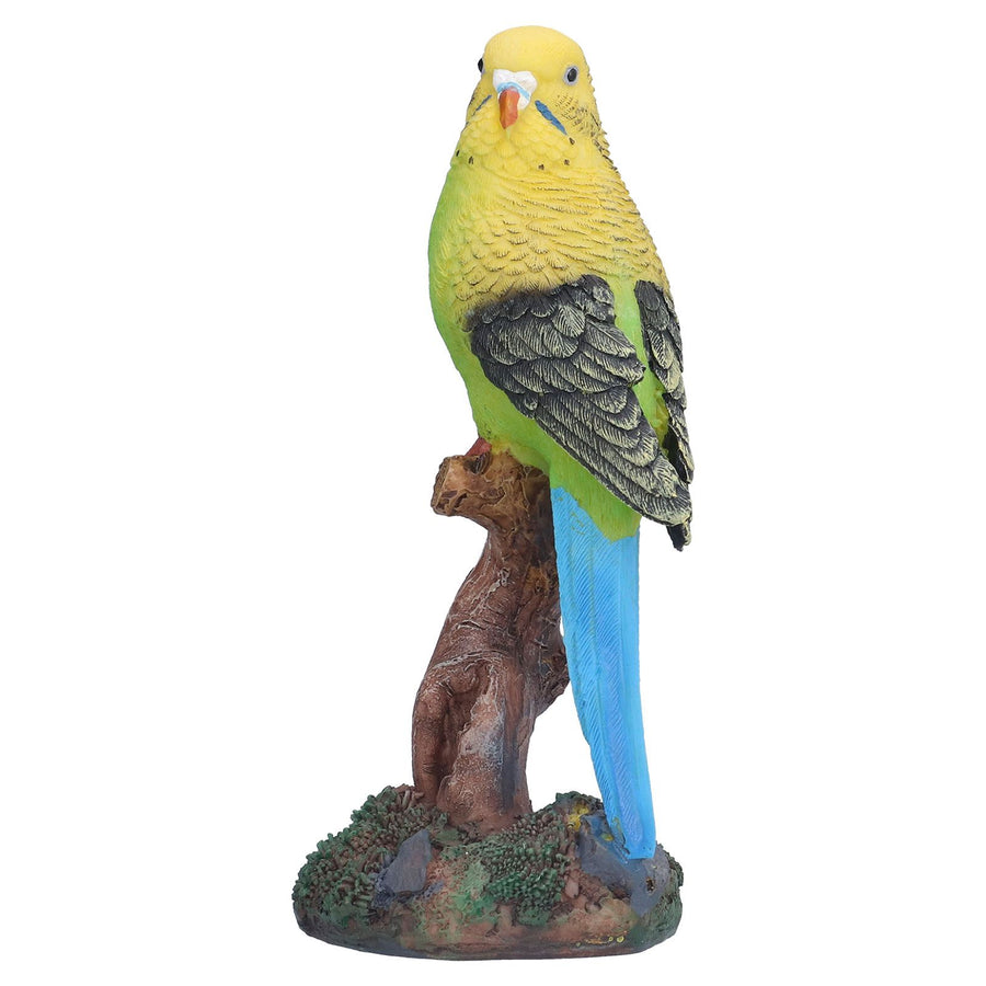 Resin Parrot Ornament Home Decorations Bonsai Small Bird Model Gift Resin Crafts Yellow