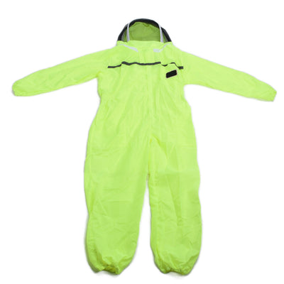 Beekeeping Suit Fluorescent Green One Piece Zipper Design Breathable Beekeeper Clothing