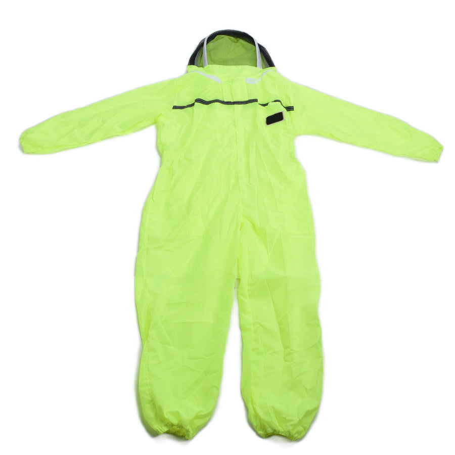 Beekeeping Suit Fluorescent Green One Piece Zipper Design Breathable Beekeeper Clothing