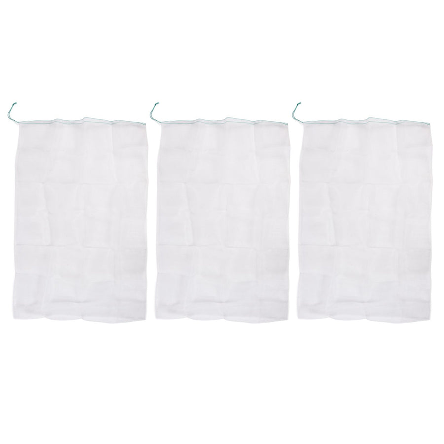 3Pcs Garden Plant Netting with Green Drawstring Potted Plant Fruit Tree Protector Insect Birds Prevention105x140cm / 41.3x55.1in