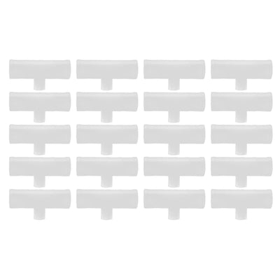 20Pcs Chicken Tee Tube Durable Leak Proof Drill Free Chicken Waterer Tee Fitting for Breeding IndustryG1/2 Tee Tube