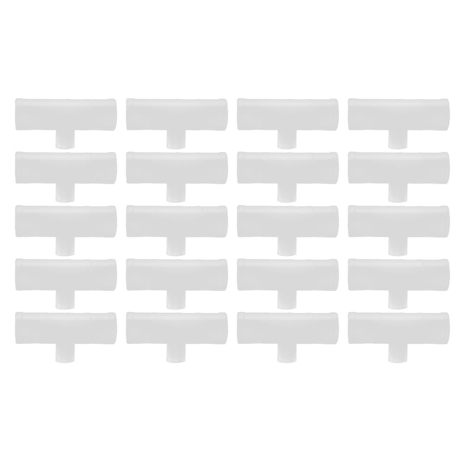 20Pcs Chicken Tee Tube Durable Leak Proof Drill Free Chicken Waterer Tee Fitting for Breeding IndustryG1/2 Tee Tube