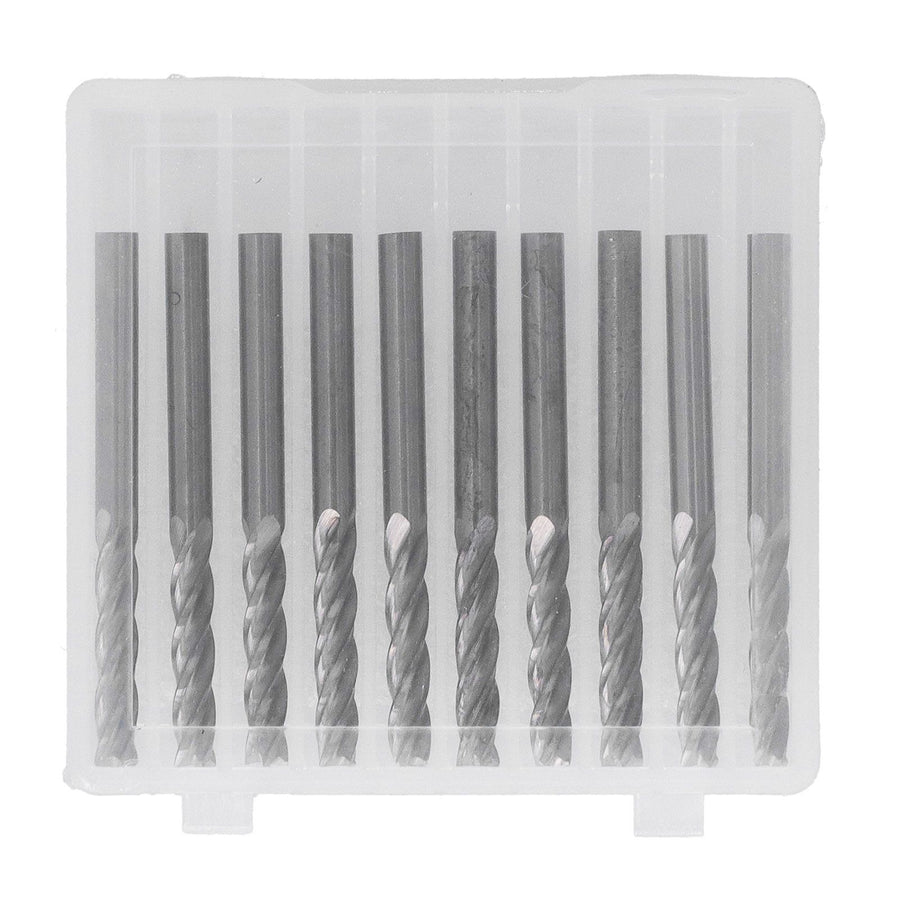 10Pcs 4 Flutes Milling Cutter No Burr Engrave Machine Knife 3.175x15mm for Acrylic MDF PVC