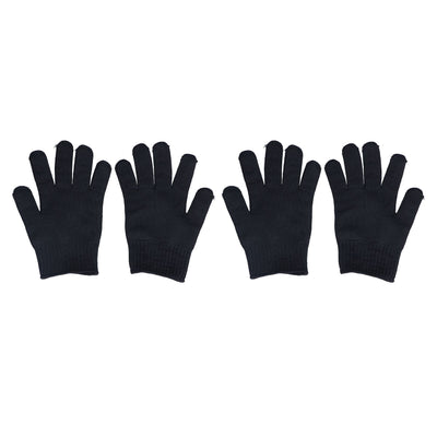 2 Pairs Cut Resistant Gloves Level 5 Protection Scratch Proof Steel Wire Garden Working Gloves for Mechanical