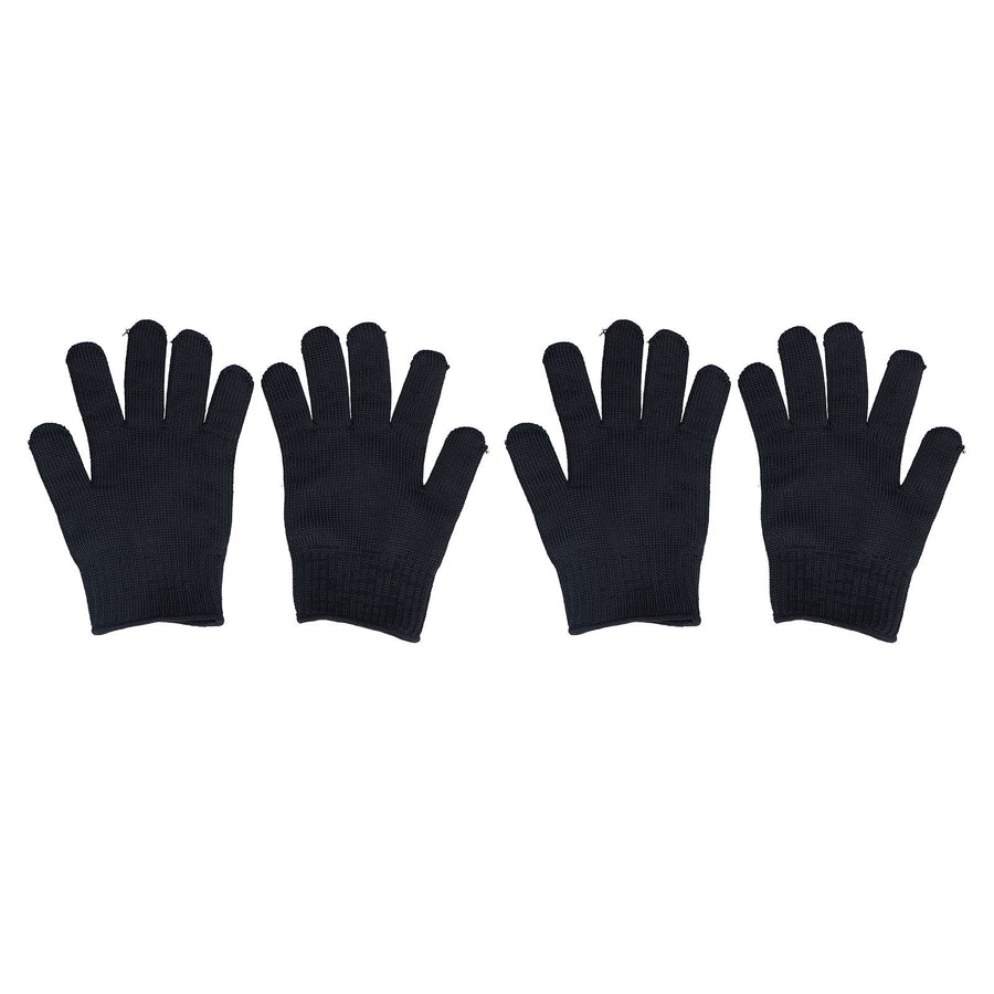2 Pairs Cut Resistant Gloves Level 5 Protection Scratch Proof Steel Wire Garden Working Gloves for Mechanical