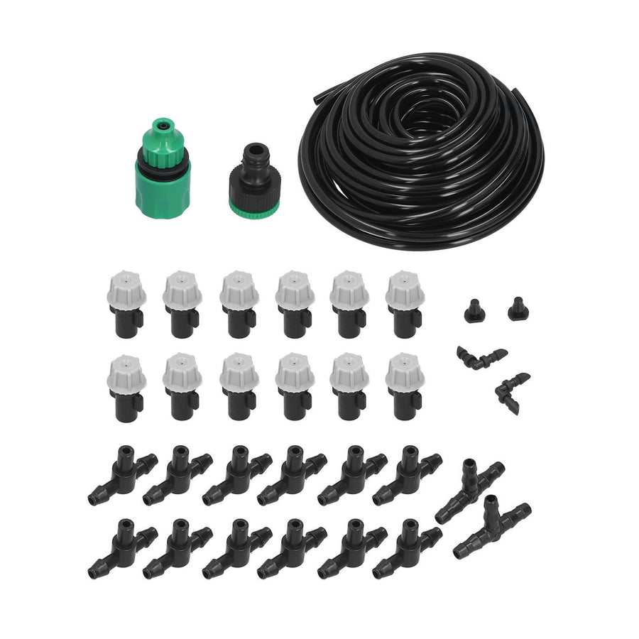 Irrigation Kit 10m Hose Watering Sprinkler Punch Free Automatic Atomizing Nozzle Garden Irrigation Set