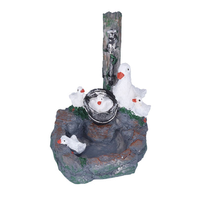 Garden Duck Family Statue Originality Resin Sculpture Ornament Decoration for Yard Patio Fountain Garden