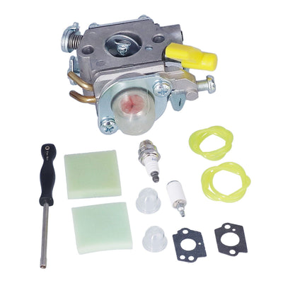 Carburetor Spark Plug Primer Bulb Fuel Filter Set 308054013 for HOMELITE UT32601 UT32601A UT32605 UT22600 UT22650 26cc