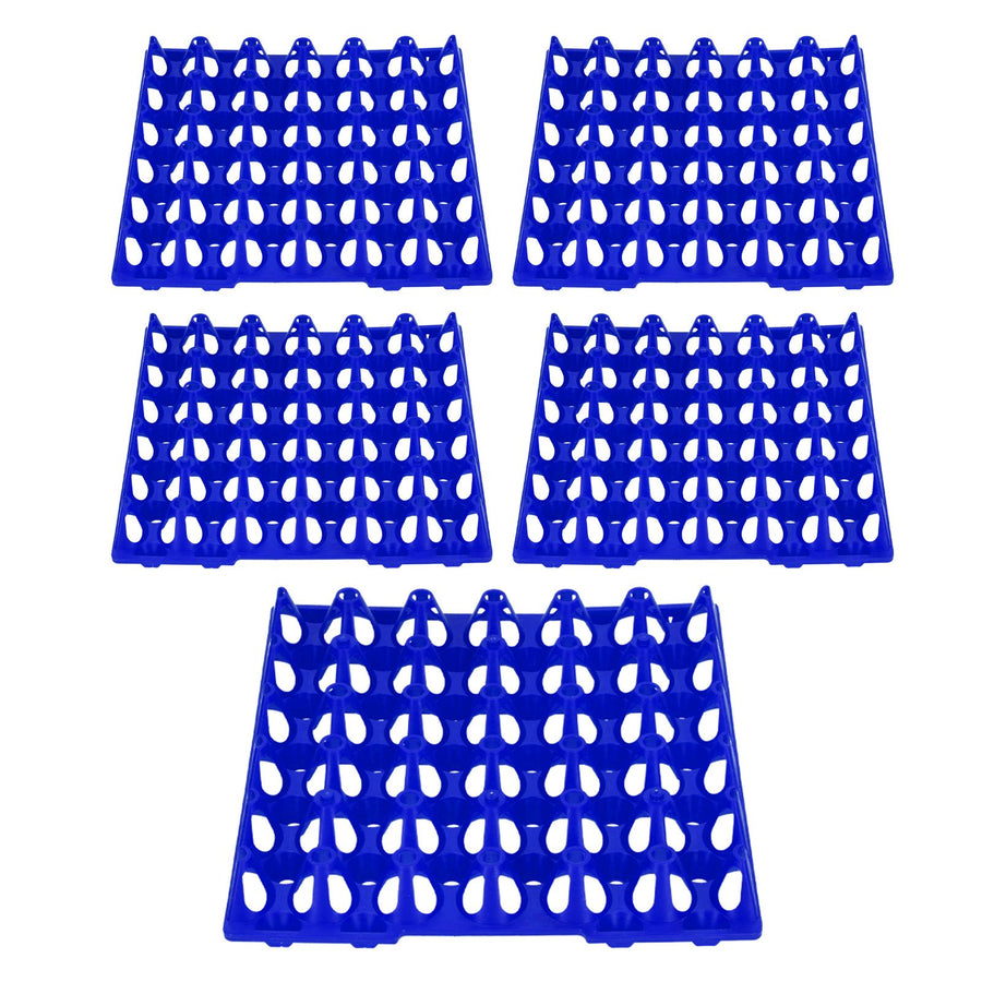 5PCS Plastic Egg Flats 30 Cell Egg Crates Holder Tray for Storage Transportation Home Farm SuppliesBlue