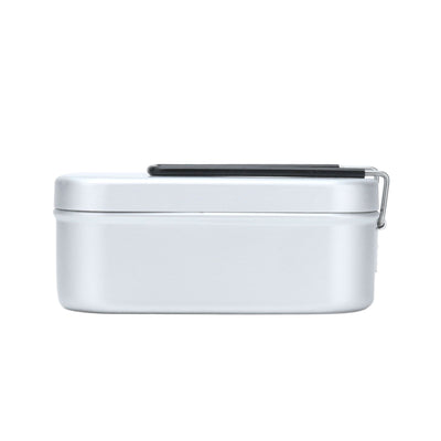 800ml Aluminum Lunch Box with Lid Rectangular Portable Bento Box for Outdoor Camping