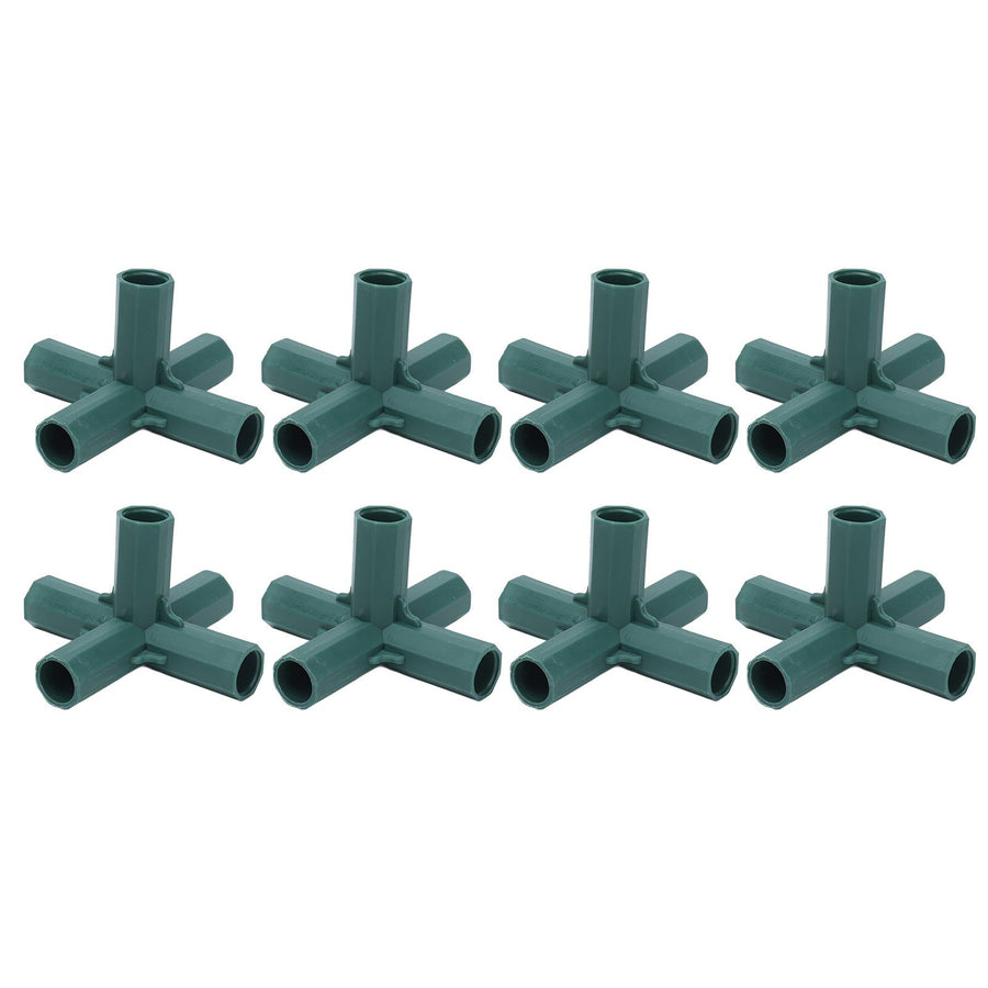 8PCS Plant Support Joint 5 Way Garden Stake Joint Plastic Plant Stake Connector for Greenhouse