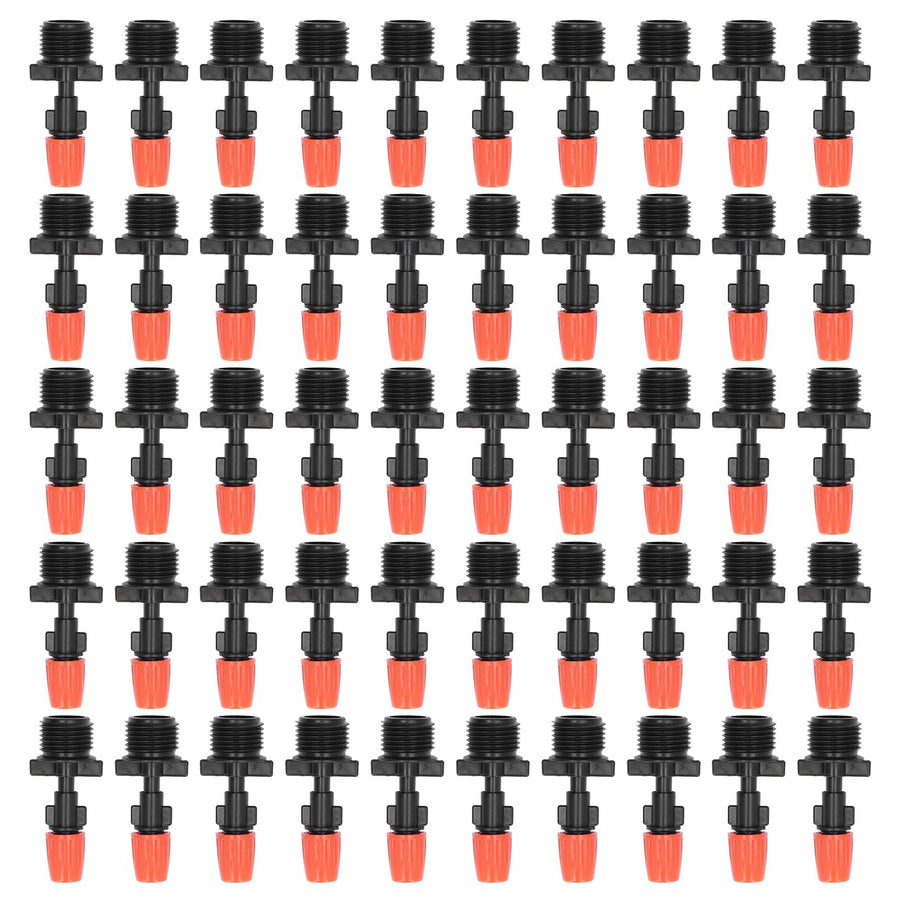 50pcs G1/2 Male Thread Misting Spray Nozzle Adjustable Water Spray Head Atomizing Nozzle for Garden Irrigation