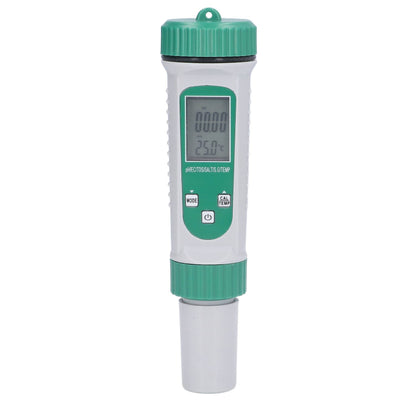 6 in 1 Water Quality Tester PH EC TDS SALT S.G Temperature LCD Screen White Backlight High Accuracy