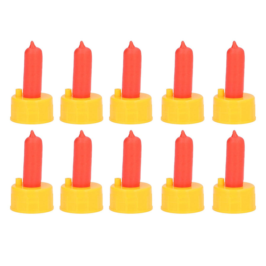 10Pcs Lamb Milk Drink Nipple Sheep Nursing Feeder Nipple for Orphaned Small Animal Feed Red