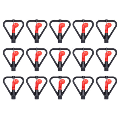 15pcs G1/2in Male Thread Water Sprinkler Rotating Automatic Water Spray Misting Nozzle for Yard Garden Irrigation System