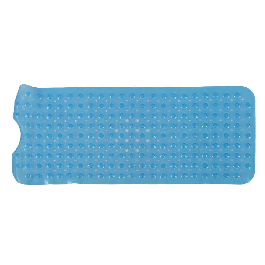 Bath Mat Mat PVC Anti Slip Mat for Bathroom Kitchen Hotel Toilet Shower Room 100x40cmBlue