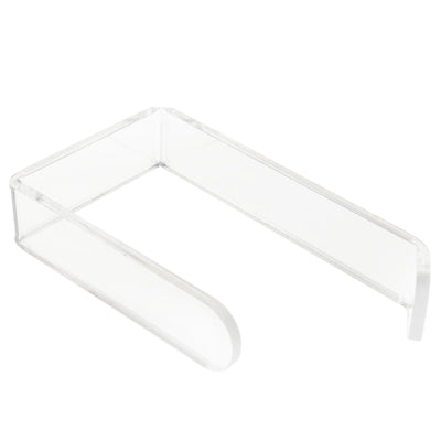 Toilet Paper Holder No Drilling Acrylic Transparent Wall Mount Toilet Paper Roll Holder for Bathroom Kitchen