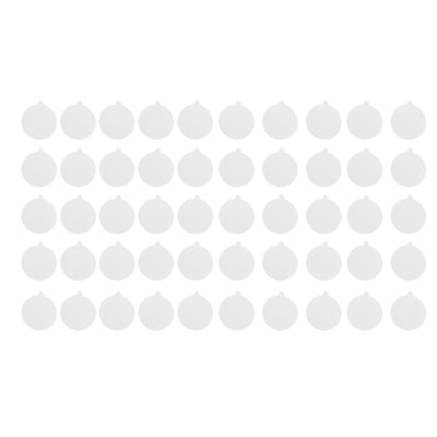 Disposable Shower Drain Hair Catcher Sink Strainer Anti Clogging Mesh Stickers for Bathroom SuppliesRound 50PCS 9x9cm