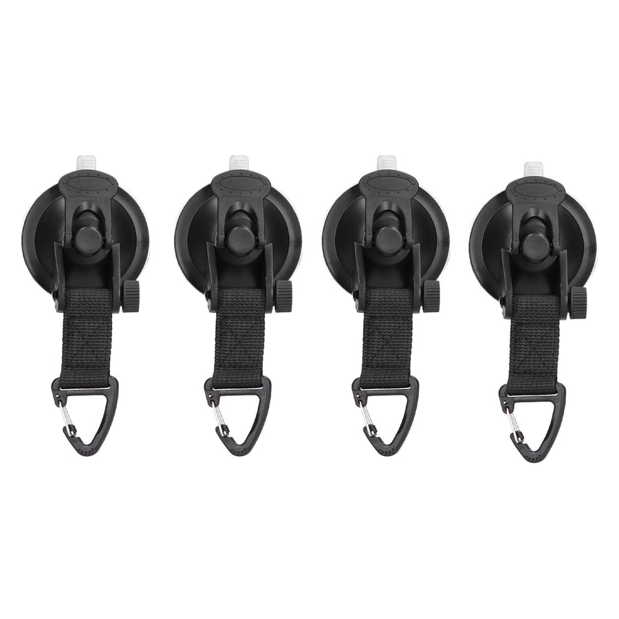 4Pcs Heavy Duty Suction Cup Anchor Tie Down Portable Strong Suction Cup Hook for Camping Travel OutdoorTriangular Buckle