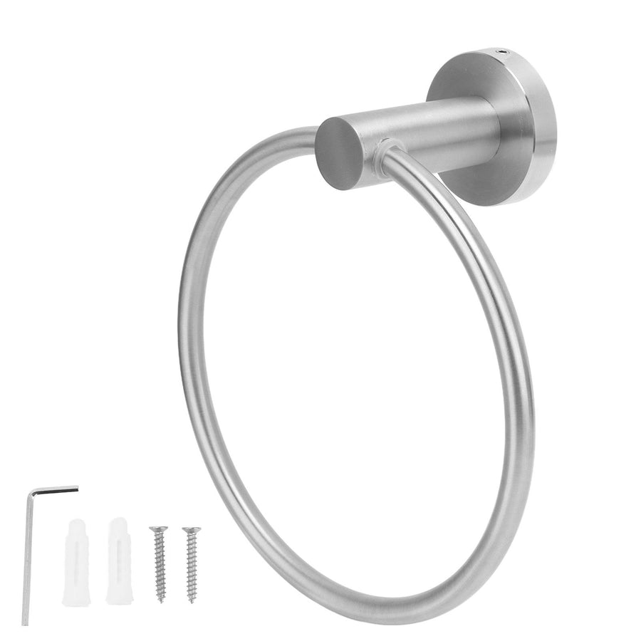 Stainless Steel Towel Ring Simple Rustproof Retro Bathroom Hand Towel Ring for Bathroom Kitchen223130 Brushed Towel Ring