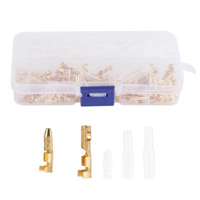 120Pcs Wire Terminals Connector High Conductivity Antioxidant PVC Insulated Safe Easy Male Female Wire Terminals