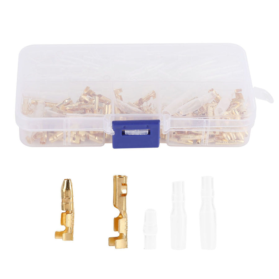 120Pcs Wire Terminals Connector High Conductivity Antioxidant PVC Insulated Safe Easy Male Female Wire Terminals