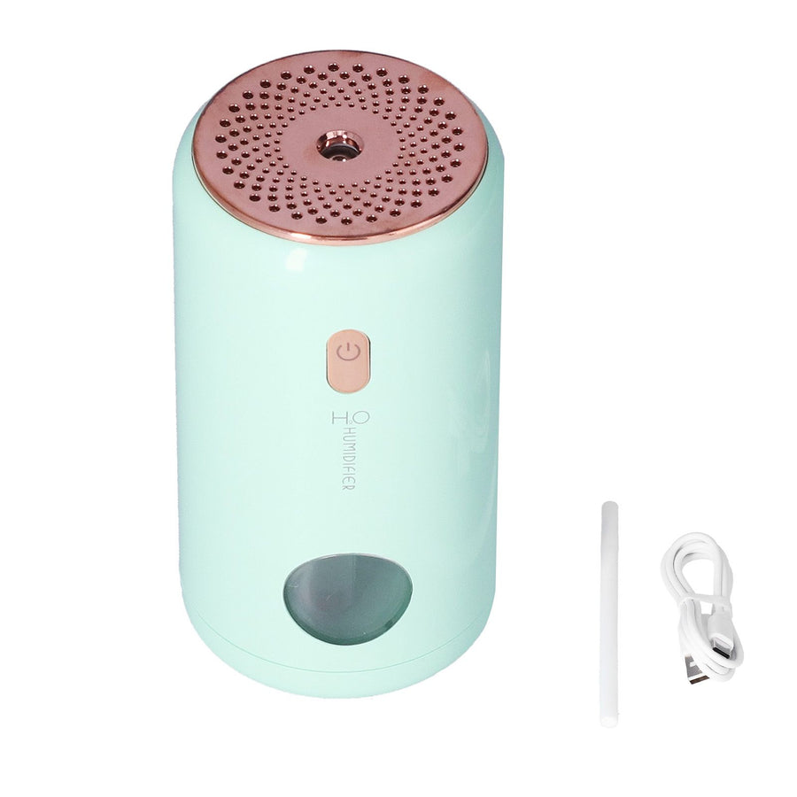 Mini USB Powered Car Humidifier Mute Large Misting Air Humidifier for Home Office BedroomGreen