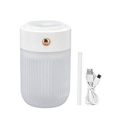 250ml Mini Air Humidifier USB Powered Colorful Lamp Humidifier for Car Office Living RoomWhite