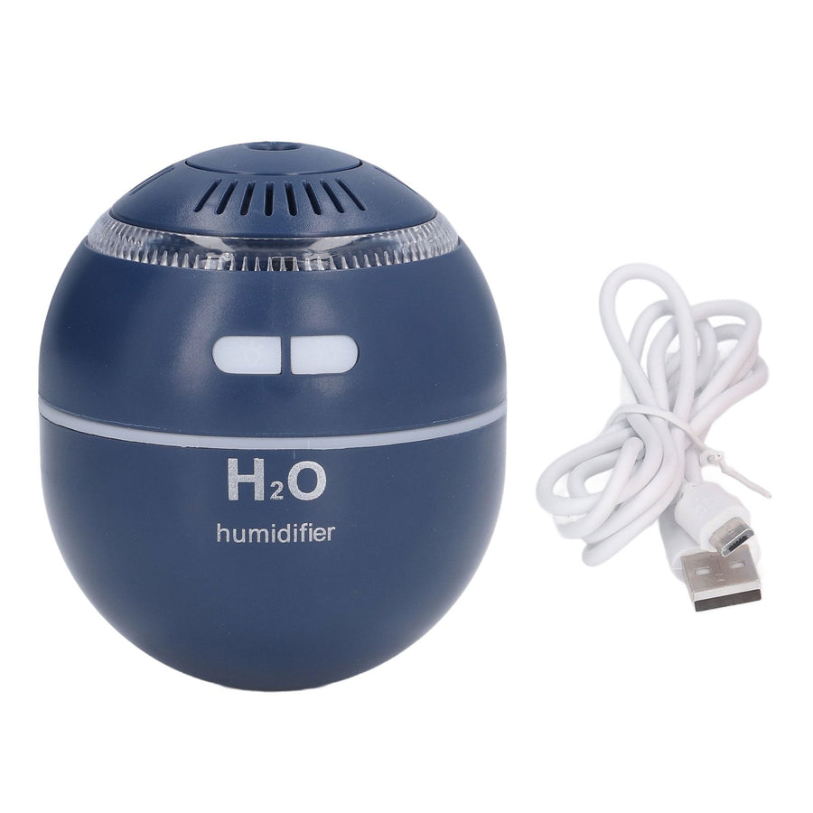 Household Ball Shaped Humidifier Colorful RGB Light Humidifier Mini Water Replenishing Air HumidifierBlue