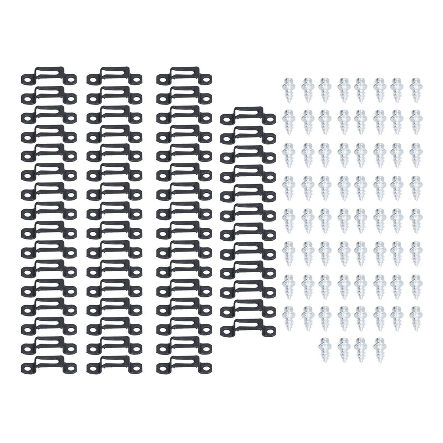 60 Set 2in 1 Furniture Concealed Connector Slide Buckle Fastener for Cabinet Wardrobe Combination AccessoriesHalf Pass