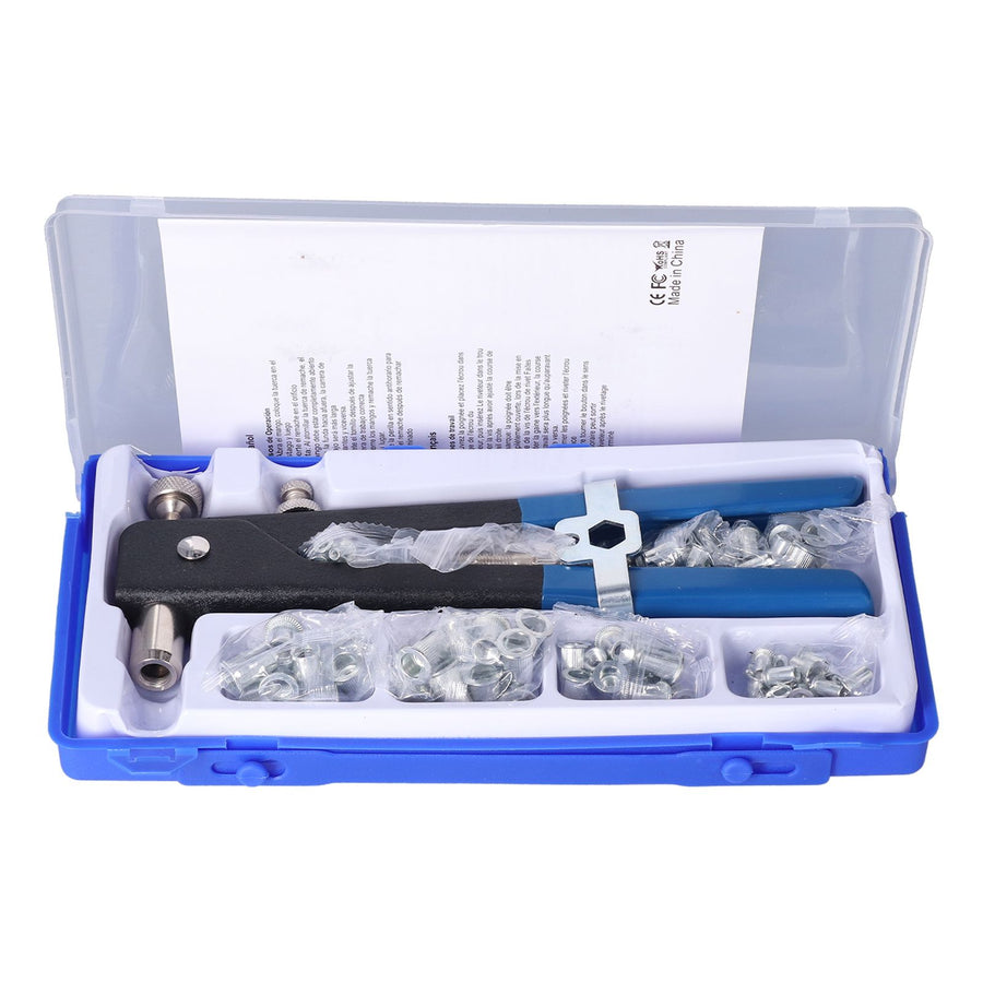 Rivet Gun Kit Portable Save Effort High Hardness Stainless Steel Manual Riveting Tool