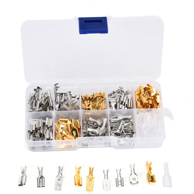 150Pcs Wire Terminals Brass Oxidation Resistance Corrosion Resistance High Conductivity Wire Crimp Terminal Block
